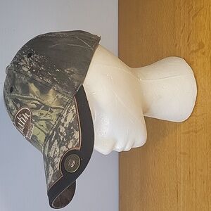 Justin Boots Billed Cap Hat Camo With 12 Gauge Button Design Hook Loop